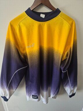 Vintage Mitre Soccer Goalie Jersey Padded Keeper Shirt Made in Canada